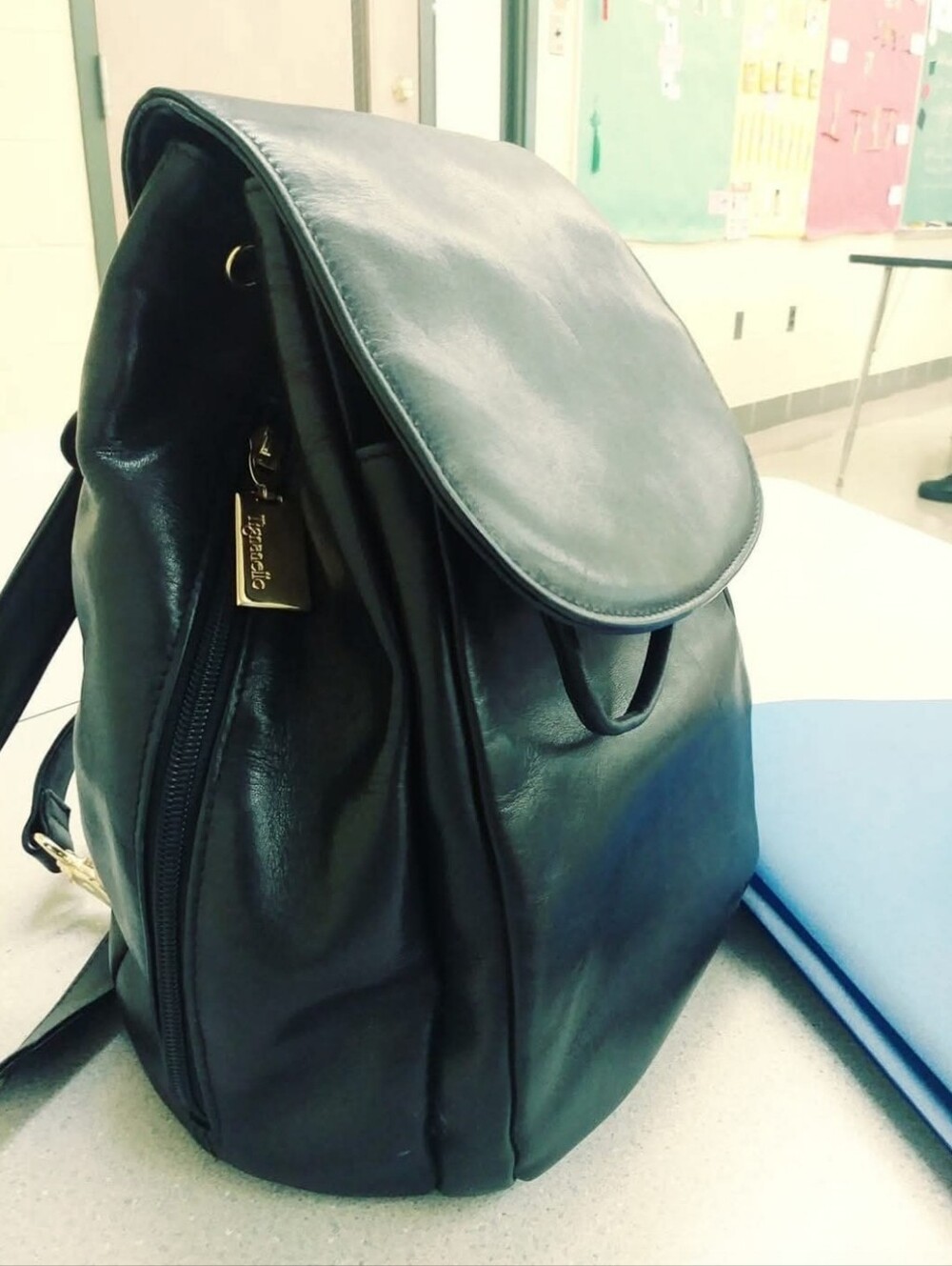 Tignanello Leather Backpack in Black